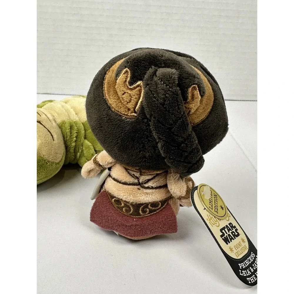 Hallmark itty bittys Princess Leia Jabba Plush Star Wars Comic Con 2016 Set